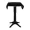 International Concepts Round 42 in Round Dual Drop Leaf Pedestal Table, 42.3 inH, Black, 42 W, 42 L, 42.3 in H, Wood K46-42DPT-27B-6B-2 - alternate 8